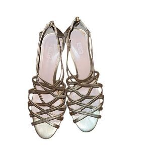 Glint Gold Leather Sandals Size 11 M